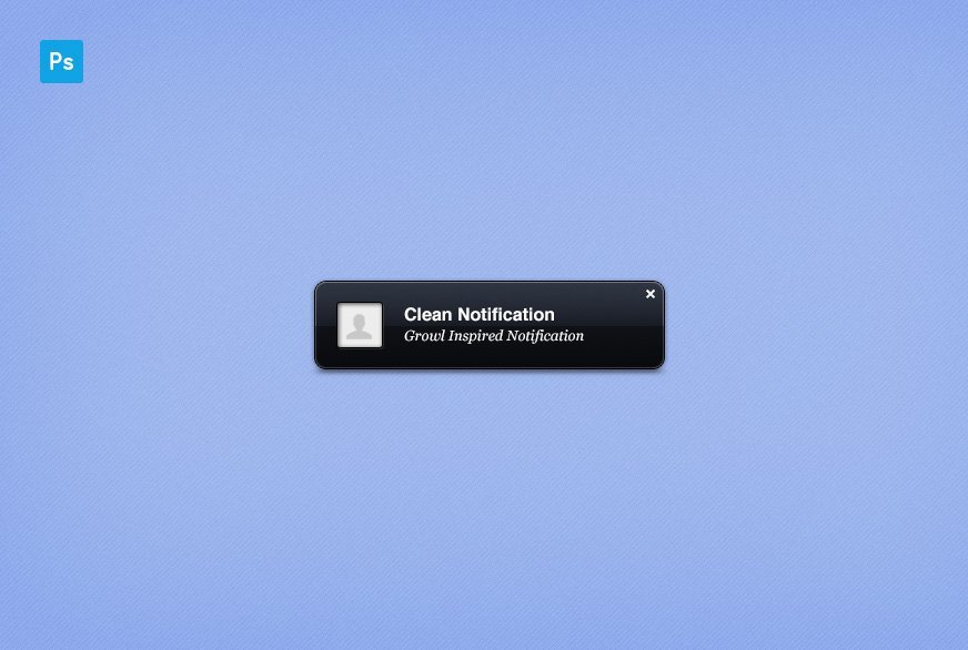 Freebie: Clean Notification - Featured Image