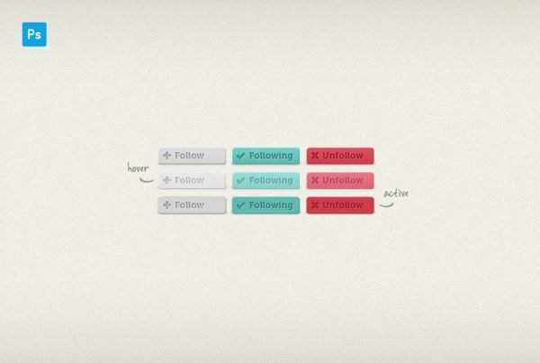 Freebie: Follow Buttons - Featured Image